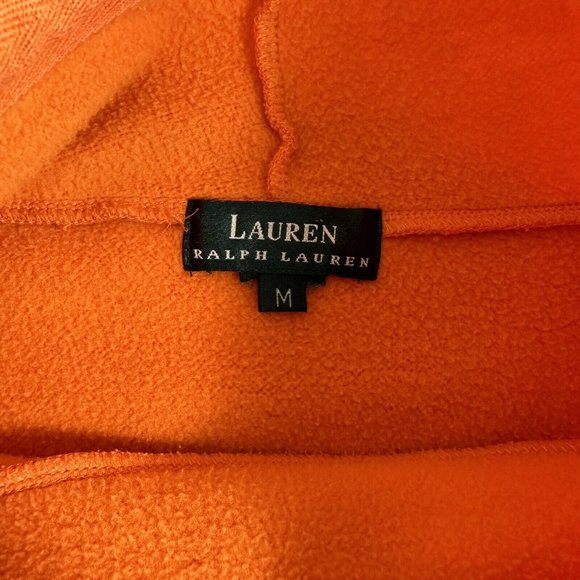 LAUREN RALPH LAUREN ORANGE COWL NECK LONGSLEEVE SWEATER SIZE MEDIUM CASUAL - Picture 5 of 9